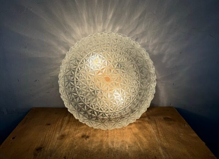 vintage glass wall light 1970s 13 1