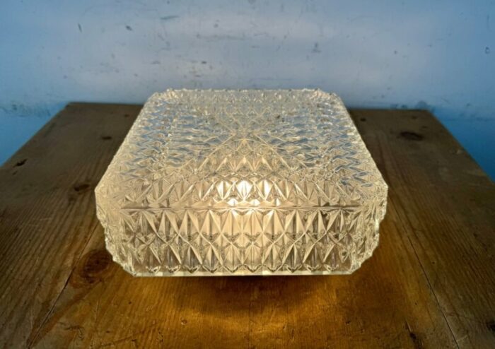 vintage glass wall light 1970s 14