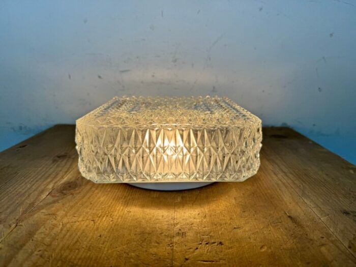 vintage glass wall light 1970s 15