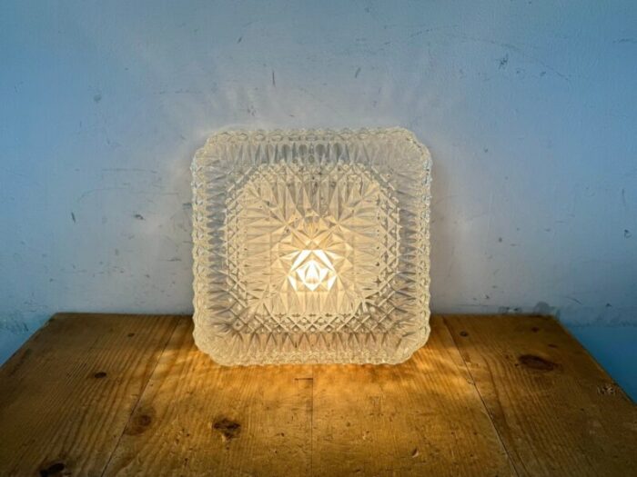 vintage glass wall light 1970s 17