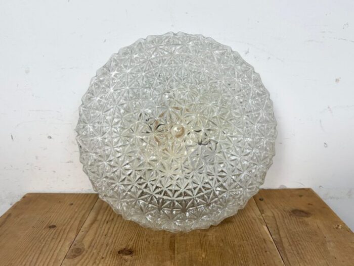 vintage glass wall light 1970s 3 1