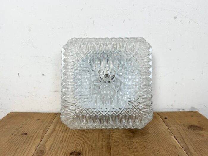 vintage glass wall light 1970s 3