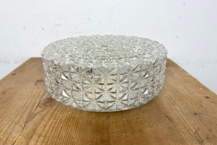 vintage glass wall light 1970s 5 1