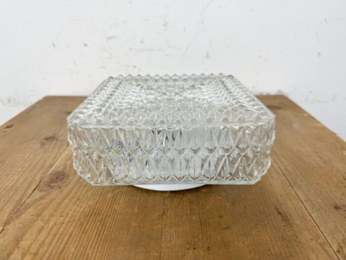 vintage glass wall light 1970s 5