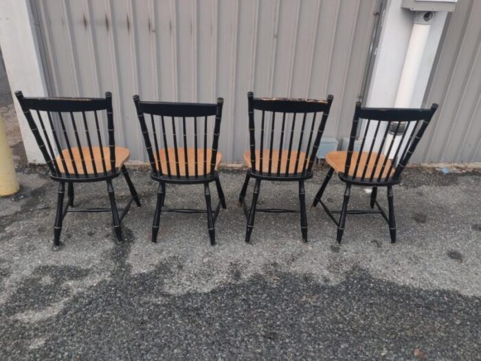 vintage hitchcock style stenciled harvest dining chairs set of 4 1921