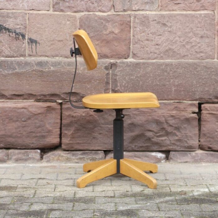 vintage industrial adjustable office chair 2