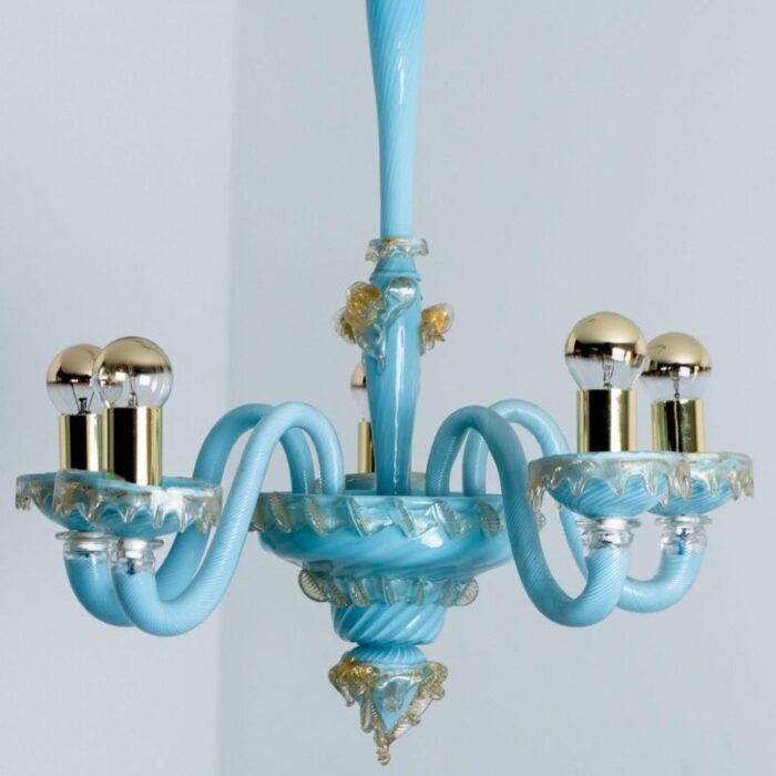 vintage italian chandelier by barovier toso 1969 6