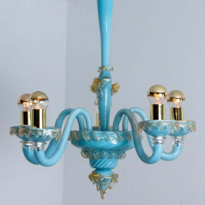 vintage italian chandelier by barovier toso 1969 7