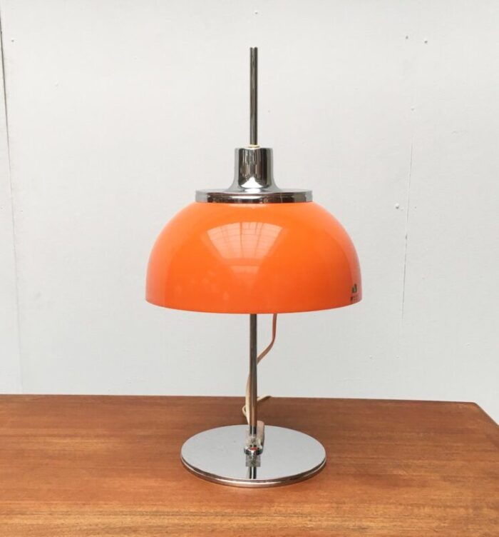 vintage italian space age faro table lamp from guzzini 1970s 1