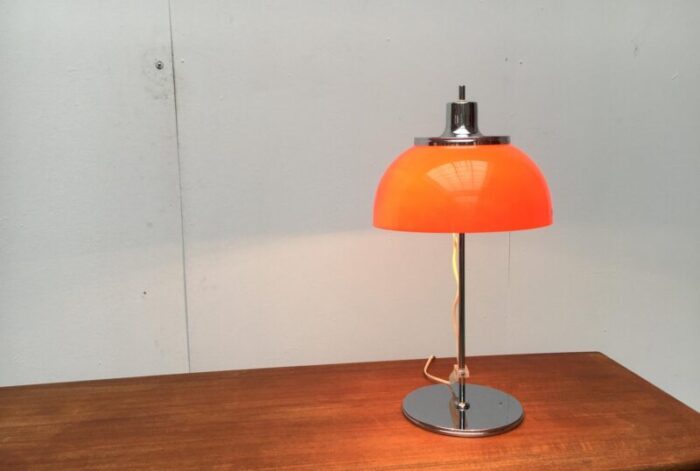 vintage italian space age faro table lamp from guzzini 1970s 3