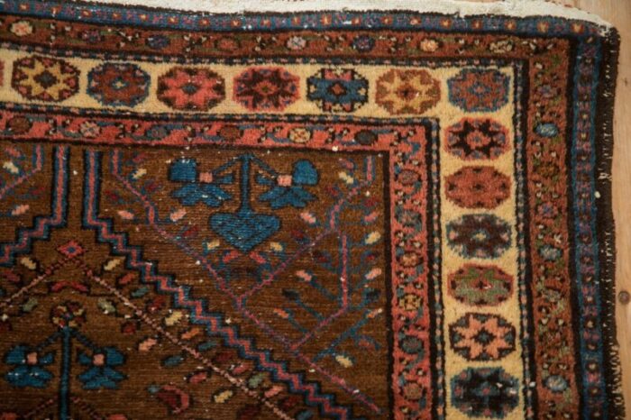 vintage kurdish hamadan rug 35 x 67 9279