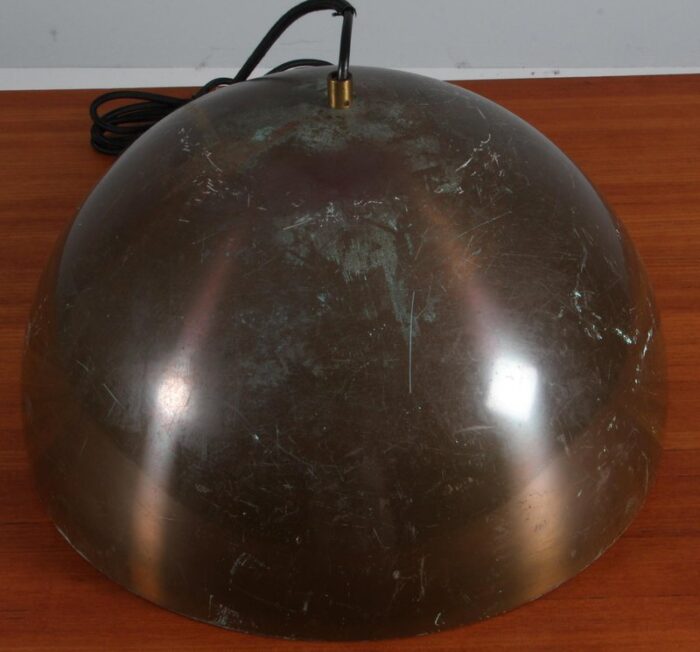 vintage louisiana copper pendant lamp by vilhelm wohlert attributed to louis poulsen 1960s 2