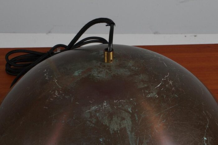 vintage louisiana copper pendant lamp by vilhelm wohlert attributed to louis poulsen 1960s 3