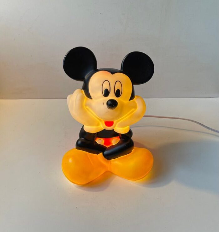 vintage mickey mouse table lamp from disney 1990s 1