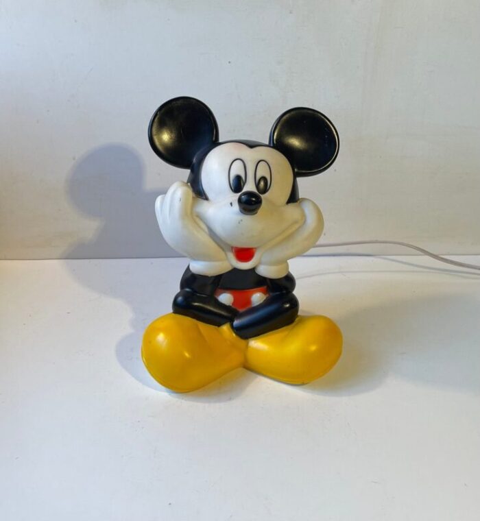 vintage mickey mouse table lamp from disney 1990s 2