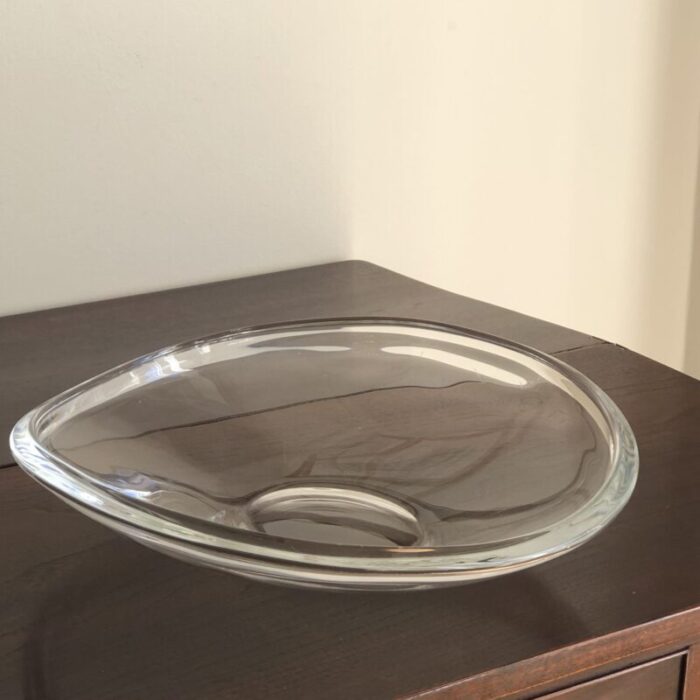 vintage mid century danish modern glass centerpiece bowl 3212