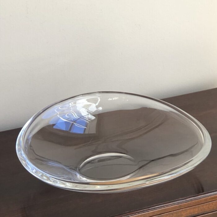 vintage mid century danish modern glass centerpiece bowl 3808