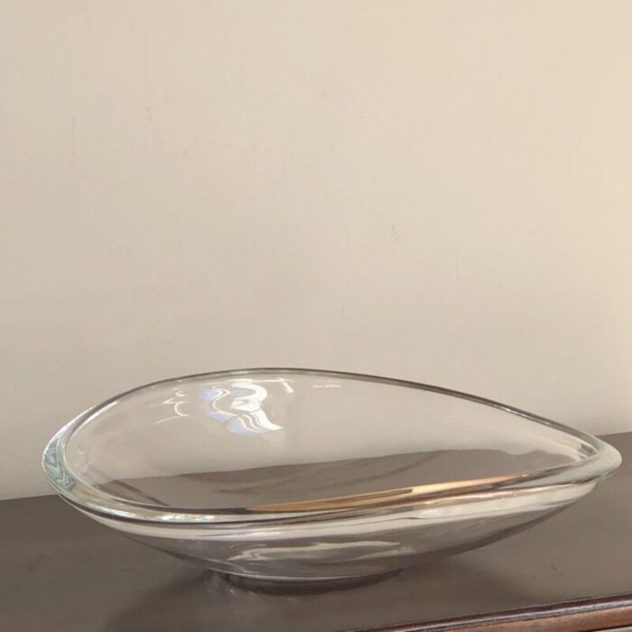 vintage mid century danish modern glass centerpiece bowl 4618