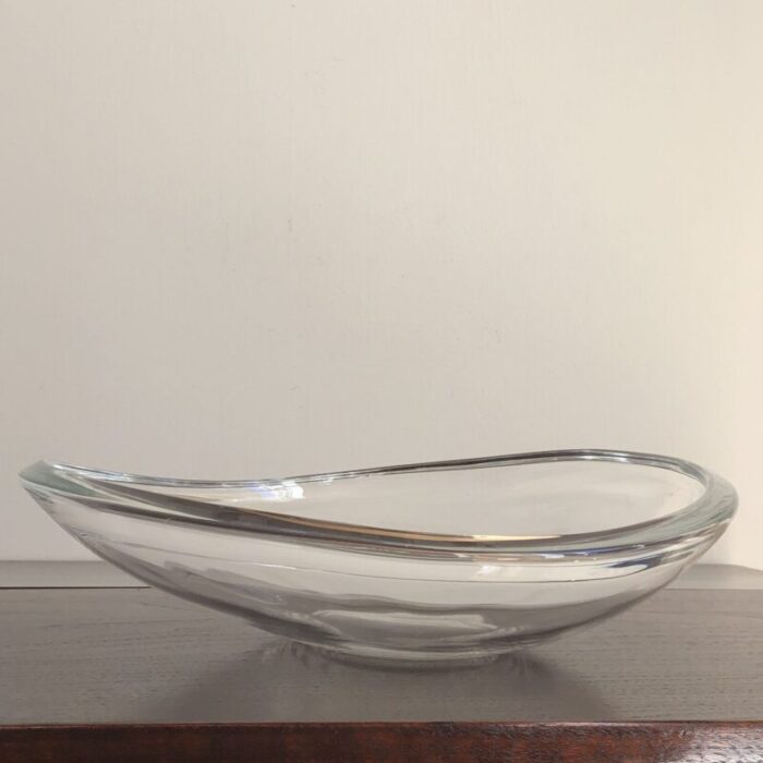 vintage mid century danish modern glass centerpiece bowl 6431