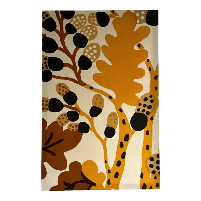 vintage mounted sademetsa marimekko textile katsuji wakisaka 1974 acorns 6735