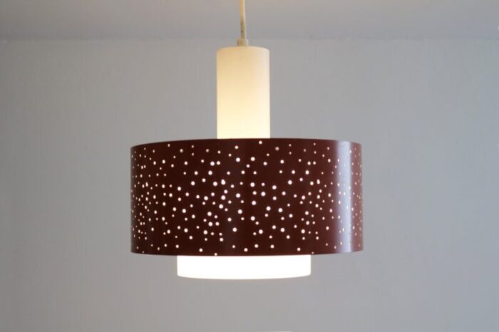 vintage pendant lamp by ernest igl from hillebrand lighting 1960s 4