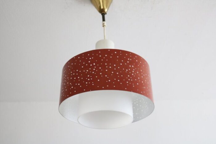 vintage pendant lamp by ernest igl from hillebrand lighting 1960s 5