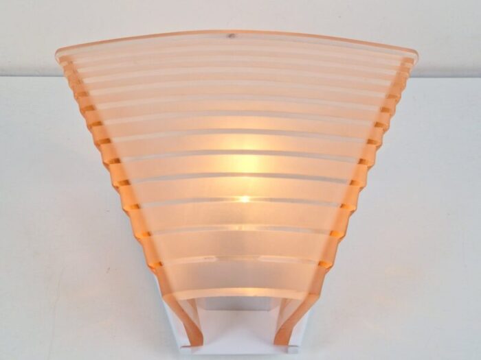 vintage pergamo 30 wall lamp by a mangiarotti for artemide italy 1980s 3