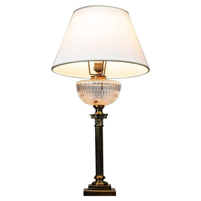 vintage prewar table lamp with light shade 1930s 1