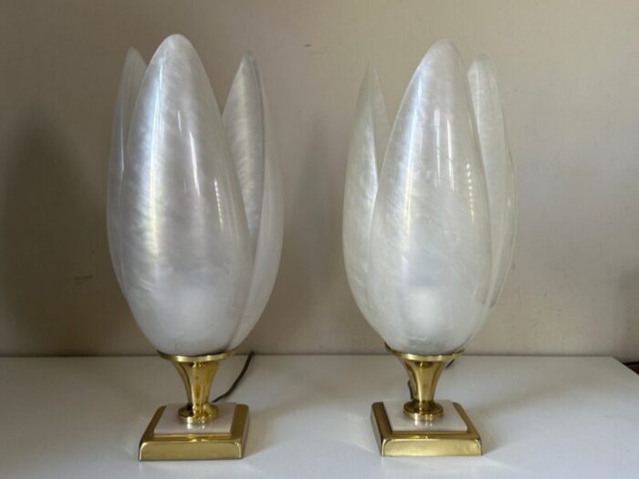 vintage rougeier lamps 1970s set of 2 1