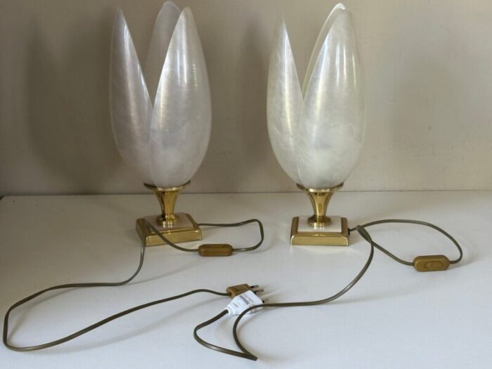 vintage rougeier lamps 1970s set of 2 10