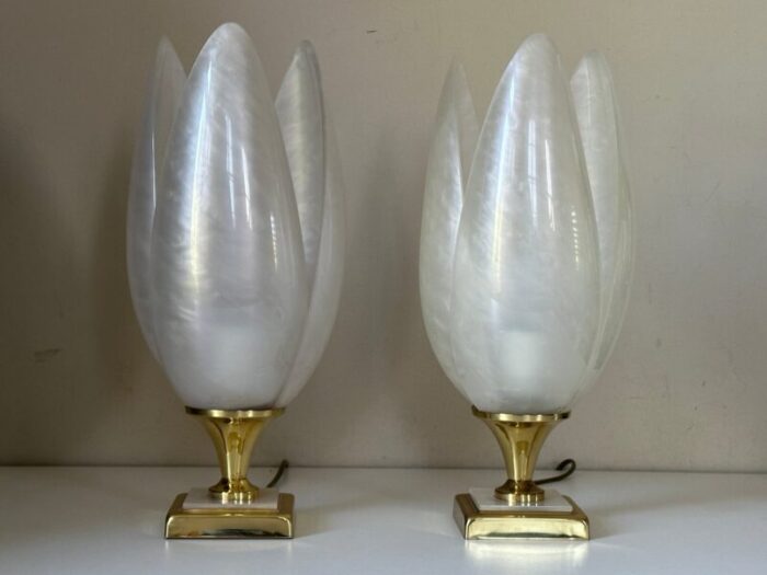 vintage rougeier lamps 1970s set of 2 9