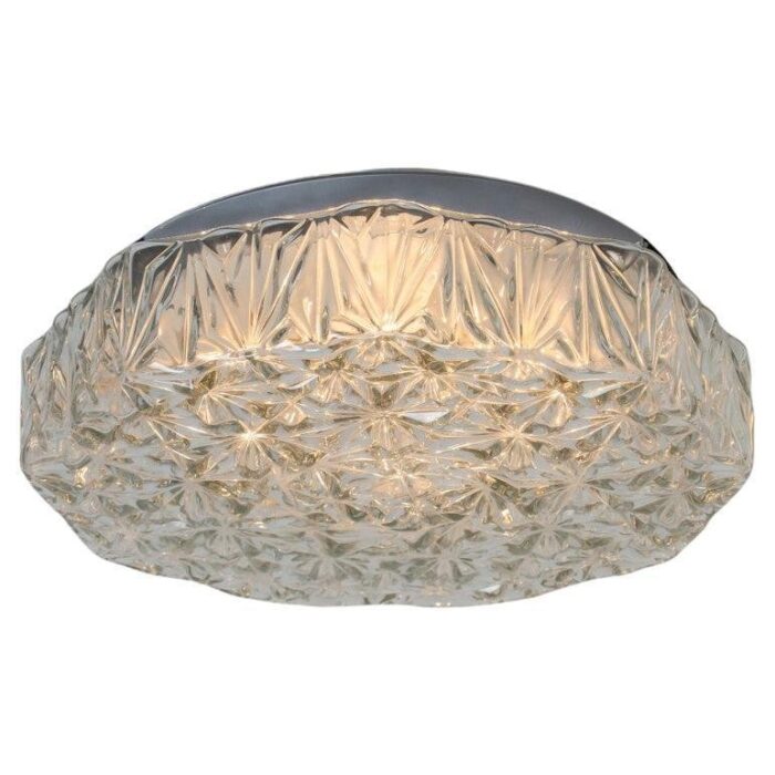 vintage round glass wall light in the style of helena tynell 1960 1