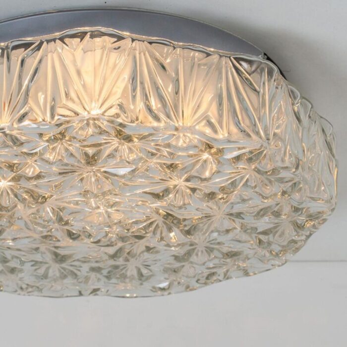 vintage round glass wall light in the style of helena tynell 1960 10