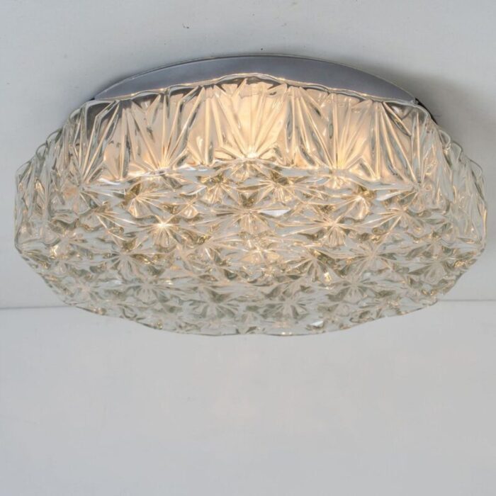 vintage round glass wall light in the style of helena tynell 1960 2