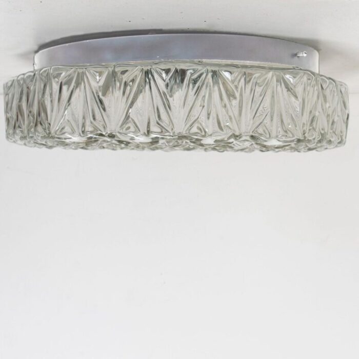 vintage round glass wall light in the style of helena tynell 1960 7