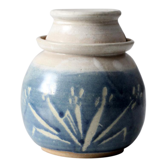 vintage studio pottery honey jar 8305