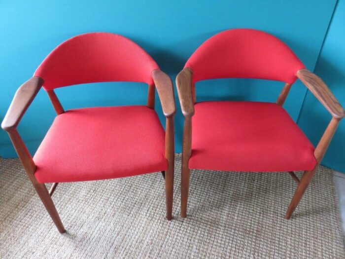 vintage teak armchairs by erik kirkegaard 1960 set of 2 3