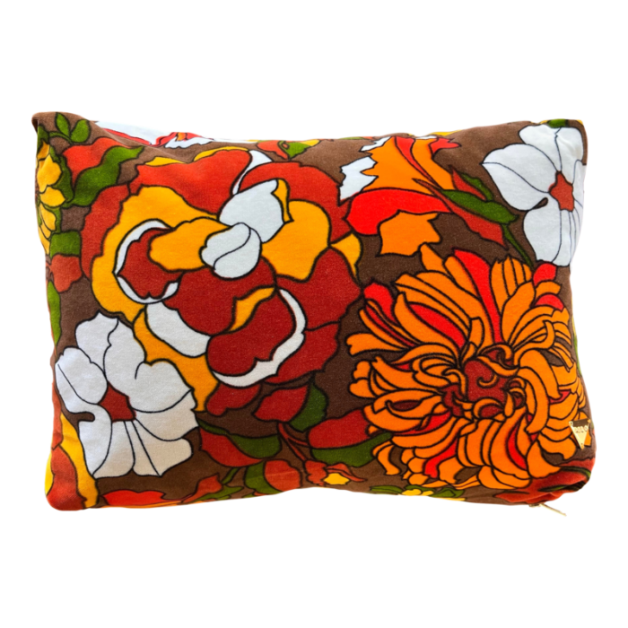 vintage velvet floral fabric pillow cover 7302