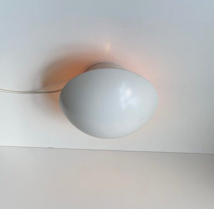 vintage white ph hat wall sconce by poul henningsen for louis poulsen 1970s 6