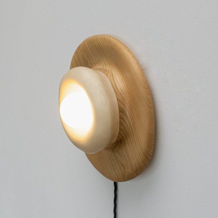 wall lamp in maple and cherry by alexander knysch 6