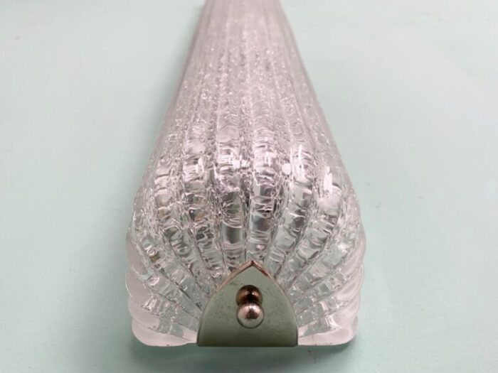 wall lamp in murano ice glass italy 1970s 6