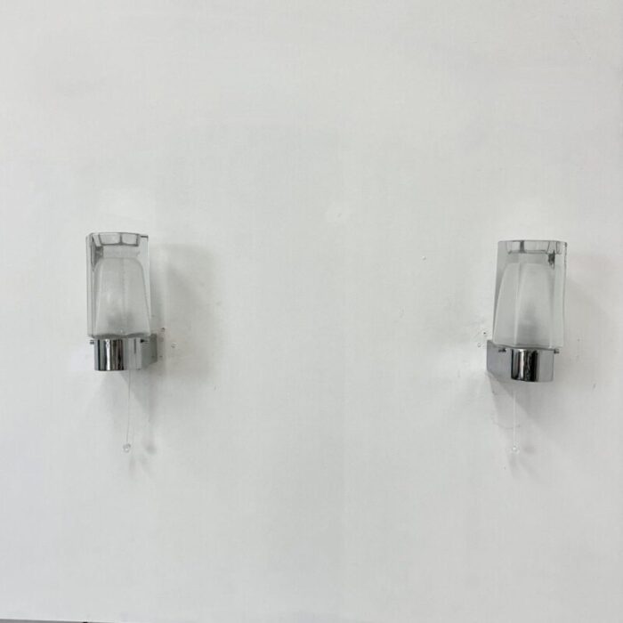 wall lamps sconce from limburg glashuette 1970s set of 2 12