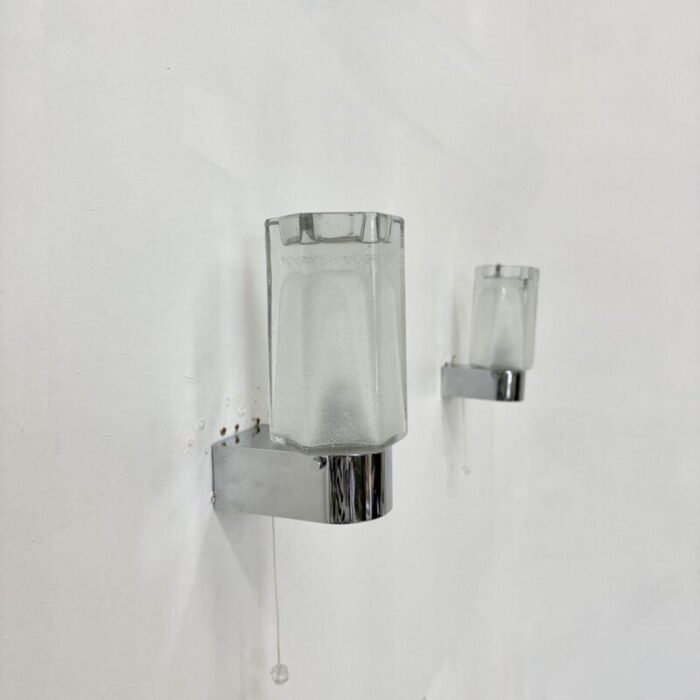 wall lamps sconce from limburg glashuette 1970s set of 2 15