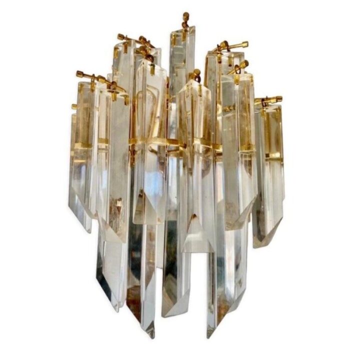 wall lighting in murano glass from venini italy 1980s 1