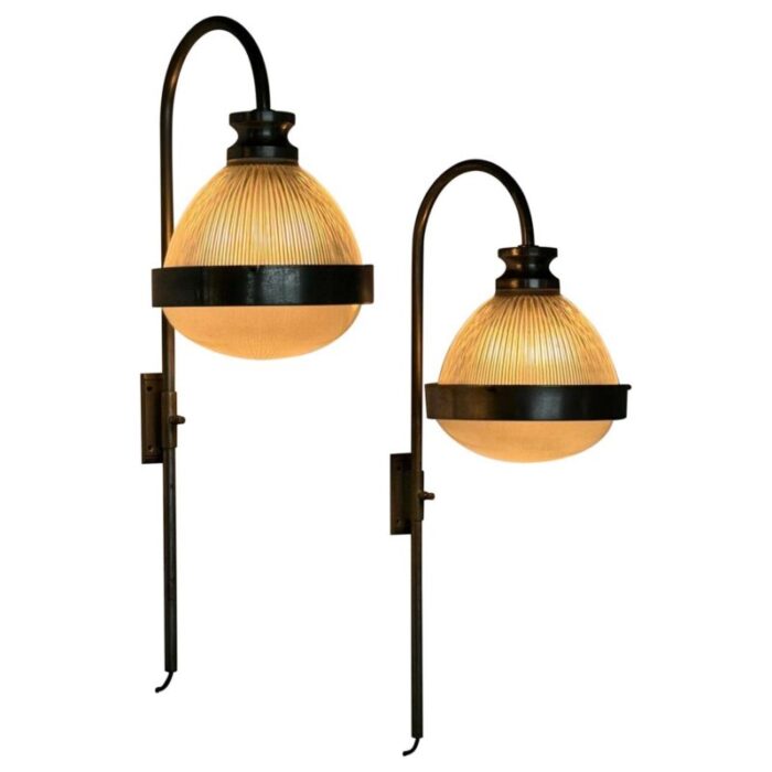 wall sconces by sergio mazza for artemide 1960s set of 2 1