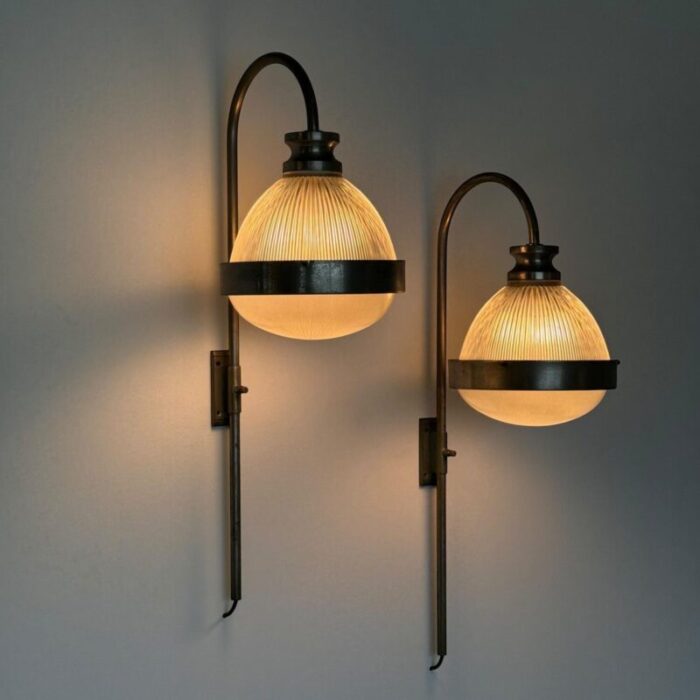 wall sconces by sergio mazza for artemide 1960s set of 2 3