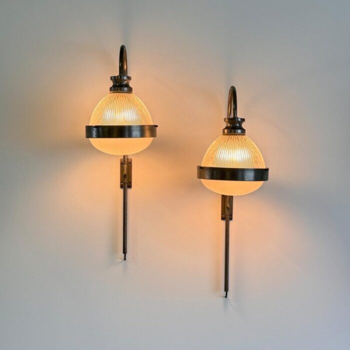 wall sconces by sergio mazza for artemide 1960s set of 2 6