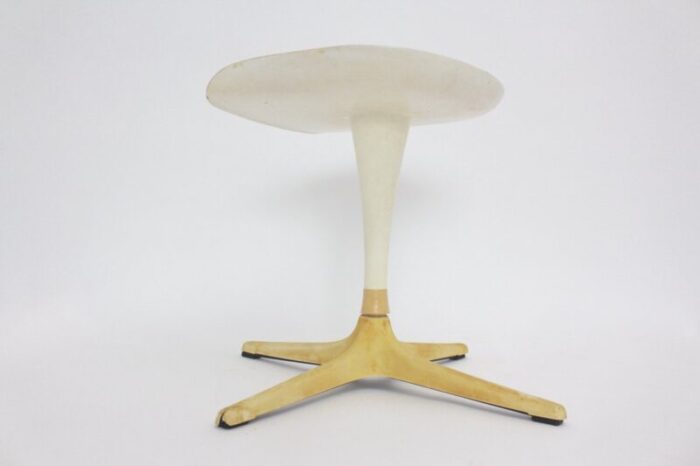 white stool by luigi colani for lusch 1970s 3