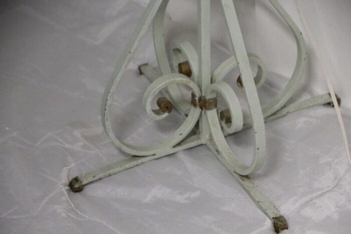 wrought iron floor lamp attributed to gilbert poillerat france 1950s 3956